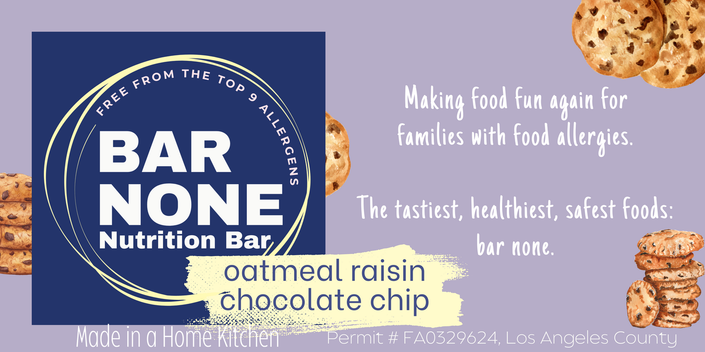 Oatmeal Raisin Chocolate Chip Snack Bar